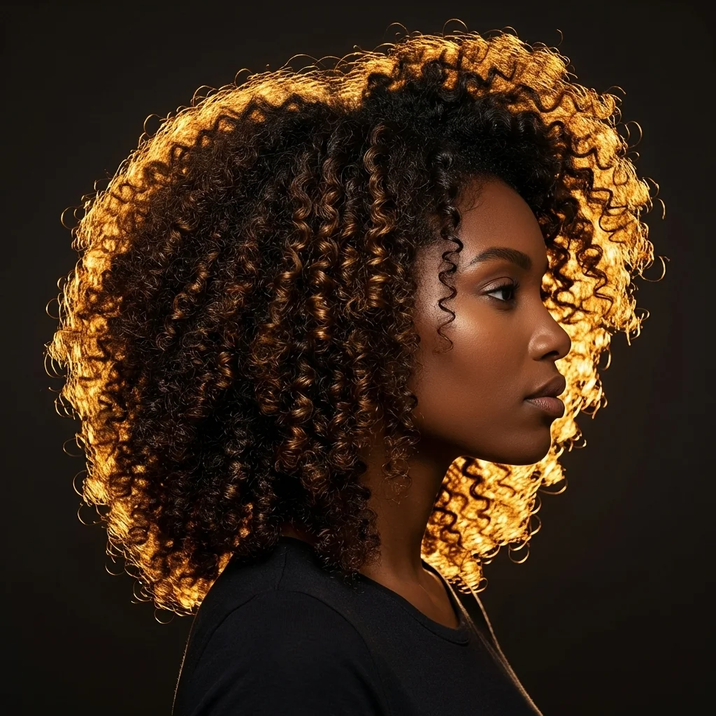 Curly and coily hair texture results with Shem Naturals